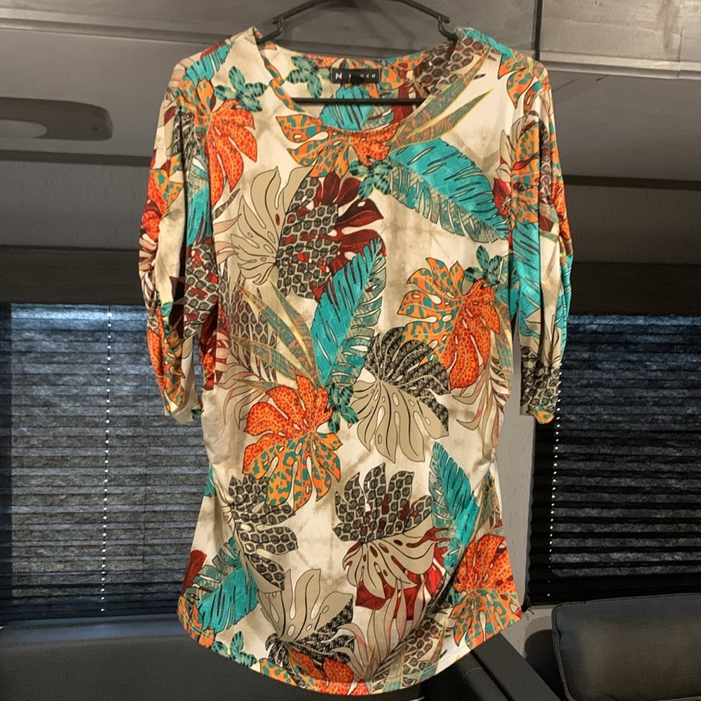 N Touch Medium Tropical Paradise Collection Blouse - Picture 7 of 7
